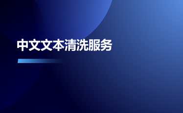 中文文本清洗服務(wù)